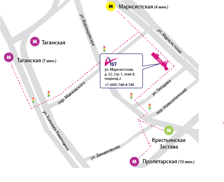 Схема Москва Марксистская